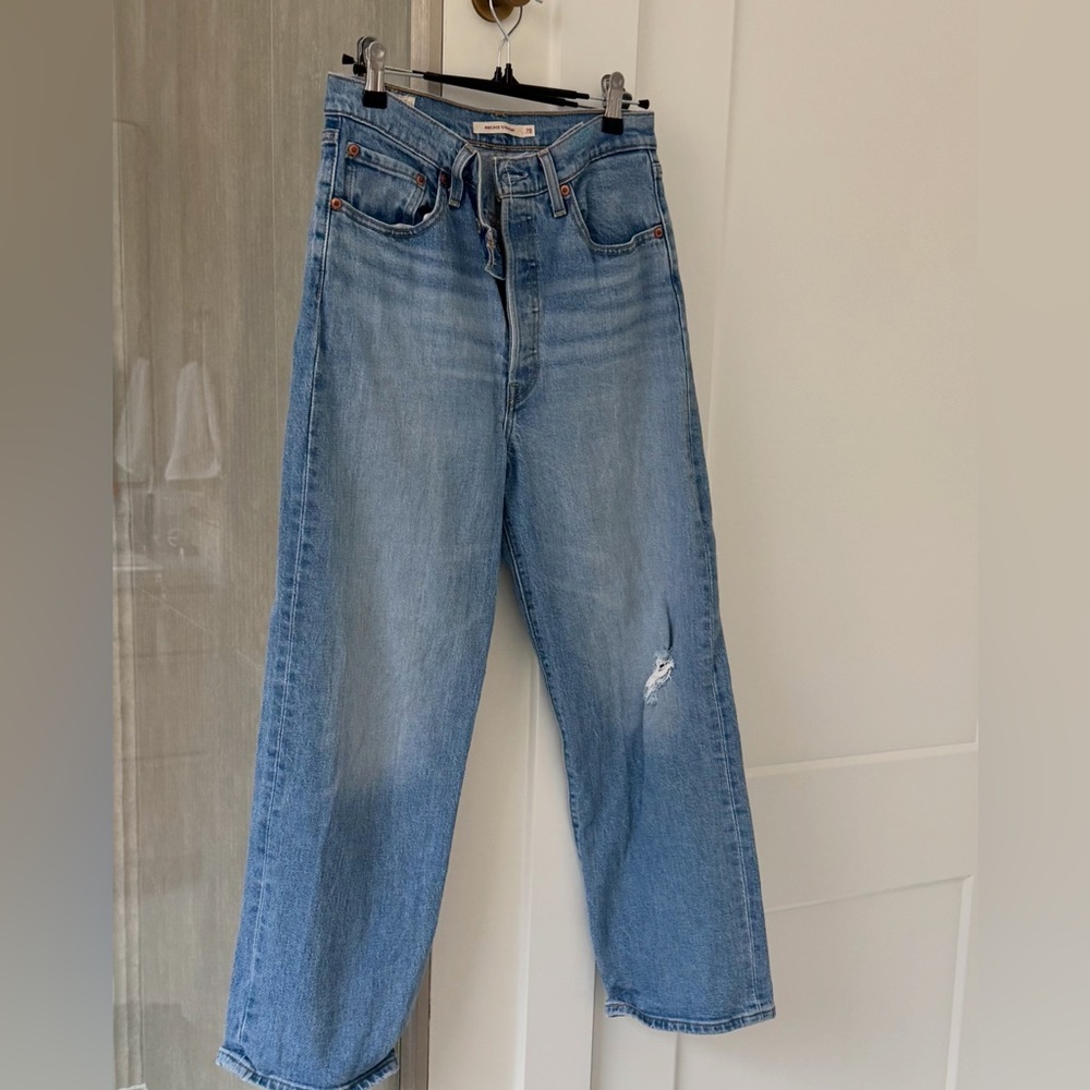 Levi ribcage straight jeans